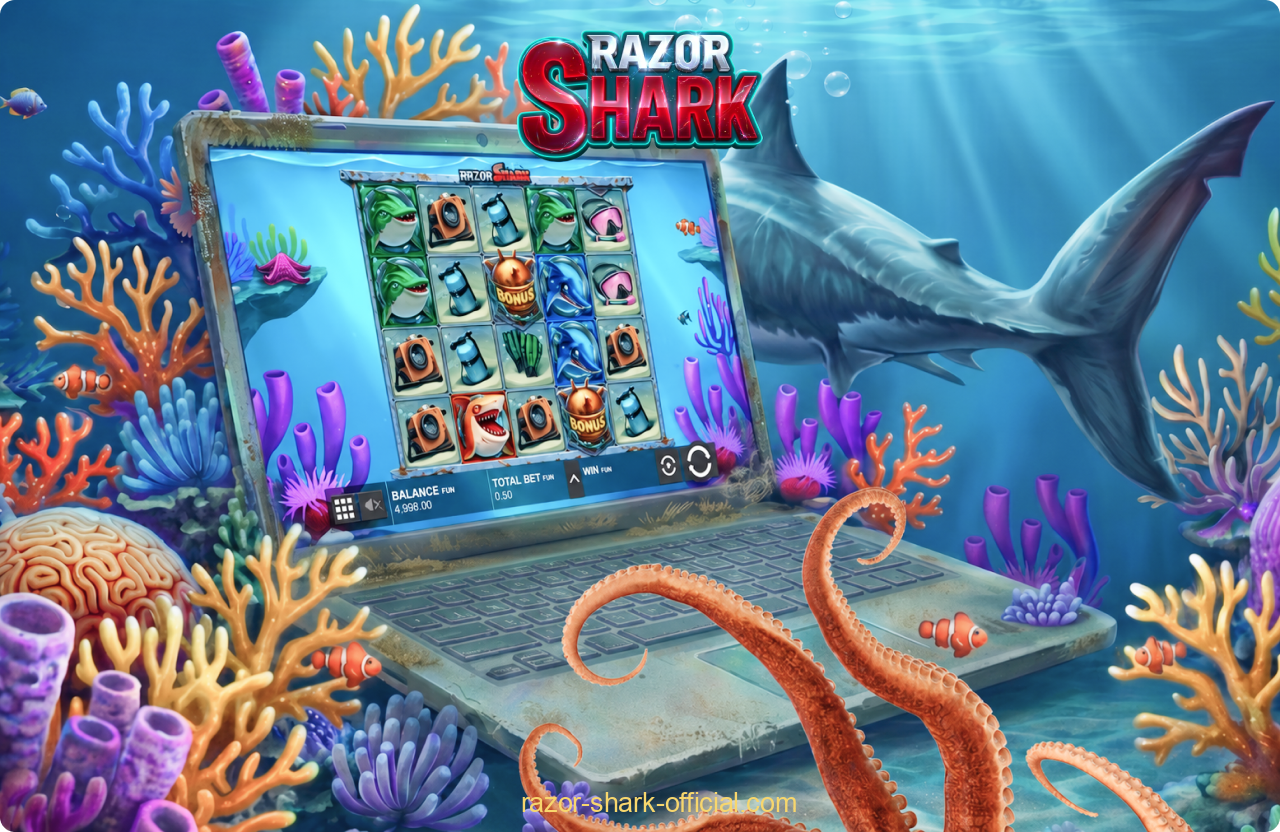 The Razor Shark game carries a high volatility rating